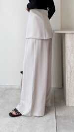 Ketra Bel Detaylı Pantolon-Taş - Görsel 2