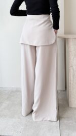 Ketra Bel Detaylı Pantolon-Taş - Görsel 3