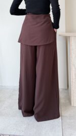 Ketra Bel Detaylı Pantolon-Kahve - Görsel 3