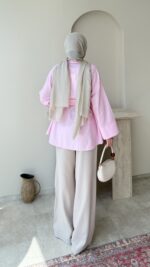 Pulis Kemerli Gömlek-Pembe - Görsel 3