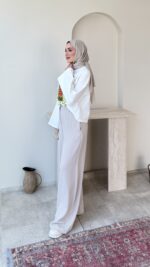 Selin Baskılı Sweat-Beyaz - Görsel 2