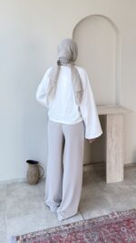 Nilü Baskılı Sweat-Beyaz - Görsel 3