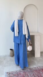 Yesra Kot Takım-Mavi - Görsel 3