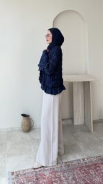 Safir Bürümcük Kimono-Lacivert - Görsel 2