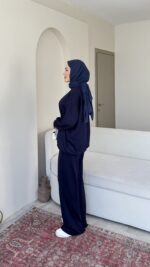 Azra Oyşo Takım-Lacivert - Görsel 2