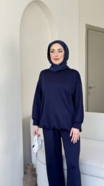 Azra Oyşo Takım-Lacivert - Görsel 4