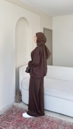 Azra Oyşo Takım-Kahve - Görsel 2