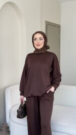 Azra Oyşo Takım-Kahve - Görsel 4
