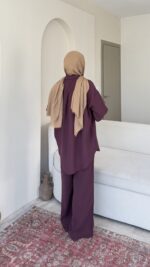 Cosy Tensel Takım - Bordo - Görsel 3