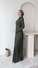 Yelda Elbise-Yeşil - Görsel 2