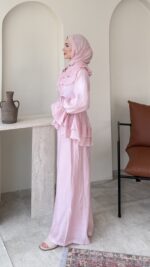 Hazel Bağlamalı Takım-Pembe - Görsel 2
