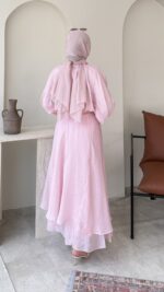 Şimal Bağlama Detaylı Takım-Pembe - Görsel 3