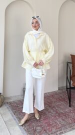 Sahra Jakar Gömlek-Sarı