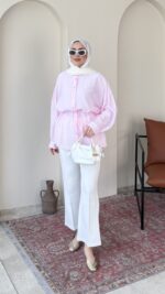 Sahra Jakar Gömlek-Pembe