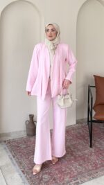 Elsam Kemerli Takım-Pembe