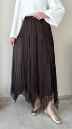 Zerya Şifon Etek-Kahve