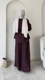 Ador Düğmeli Takım-Mürdüm - Görsel 3
