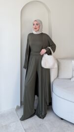 Aysu Üçlü Basic Takım-Haki