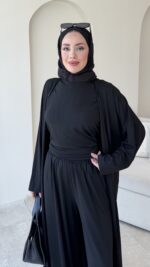 Aysu Üçlü Basic Takım-Siyah - Görsel 5
