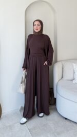 Aysu Üçlü Basic Takım-Kahve