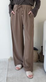 Lore Tensel Pantolon-Kahve