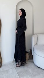 Radi Taşlı Abaya - Görsel 2