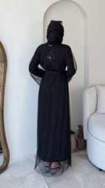 Radi Taşlı Abaya - Görsel 3