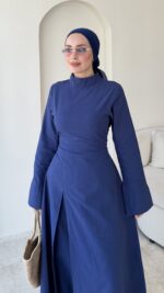 Lorea Keten Takım-Lacivert - Görsel 5