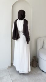 Visan Abaya Takım-Ekru ( Ön Sipariştir) - Görsel 3