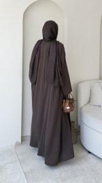 Visan Abaya Takım-Kahve ( Ön Sipariştir) - Görsel 3