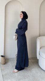 Mirel Üçlü Tensel  Takım-Lacivert - Görsel 2