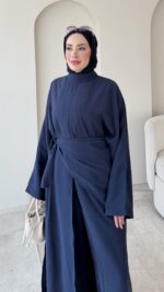 Mirel Üçlü Tensel  Takım-Lacivert - Görsel 4