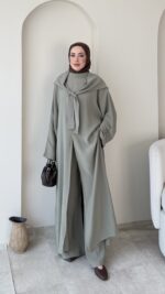 Mirel Üçlü Tensel Takım-Soft Haki