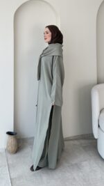 Mirel Üçlü Tensel Takım-Soft Haki - Görsel 2