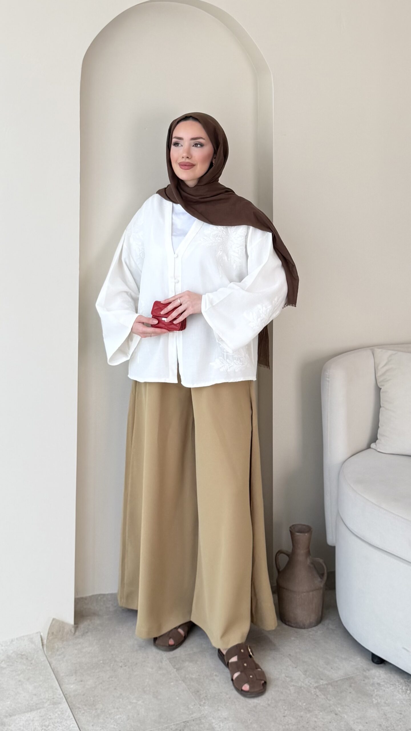 1783112013_0_6a48214d5c01a.jpeg Meray Kimono-Beyaz - Görsel 1