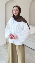 Meray Kimono-Beyaz - Görsel 5
