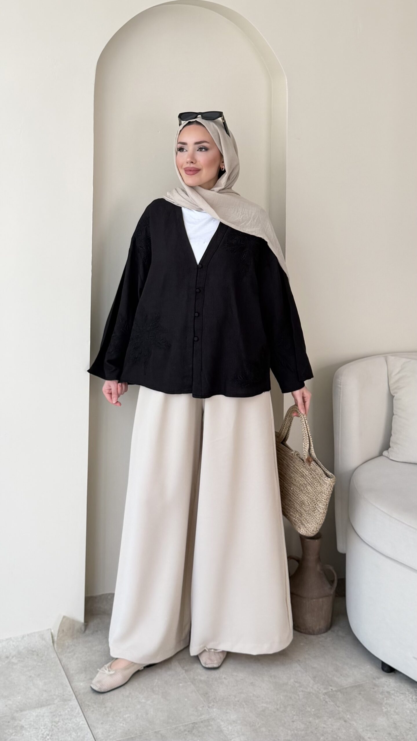 1783112237_0_6a48222de5d91.jpeg Meray Kimono-Siyah - Görsel 1