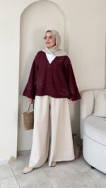 Meray Kimono-Bordo