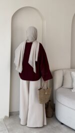 Meray Kimono-Bordo - Görsel 3