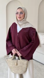 Meray Kimono-Bordo - Görsel 4